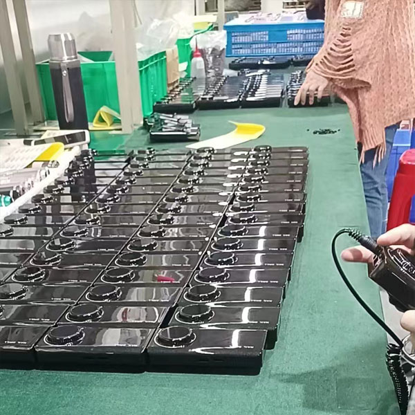 Factory assembly line for nail lamp production