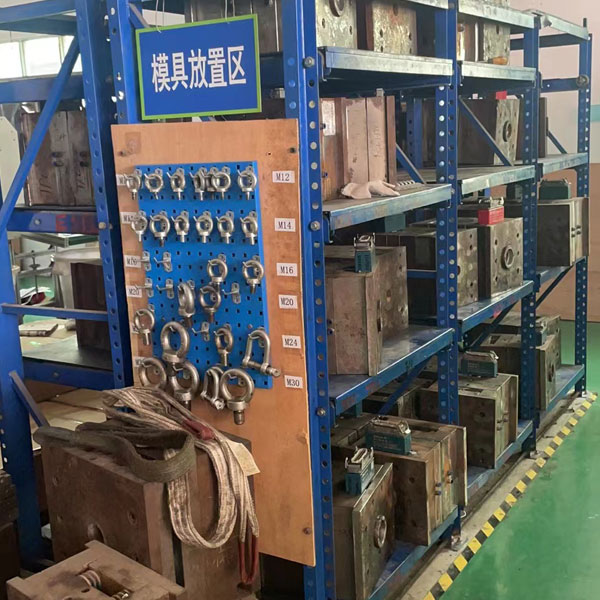 Finished nail lamps lined up for functional testing